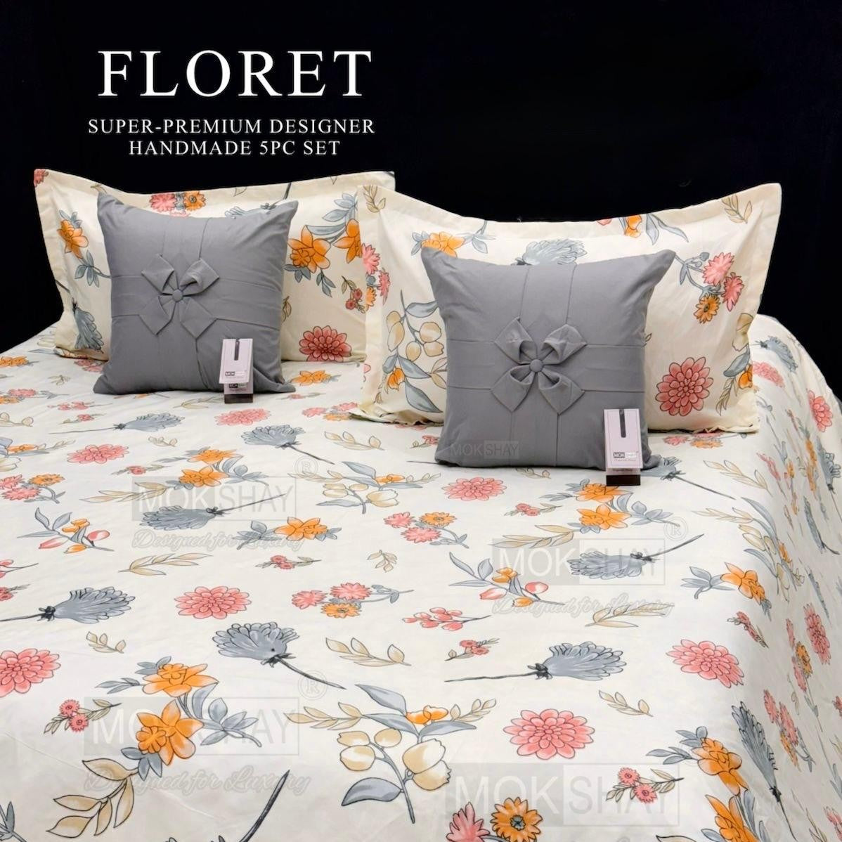 FLORET Super-Premium 5PC Bedding Set